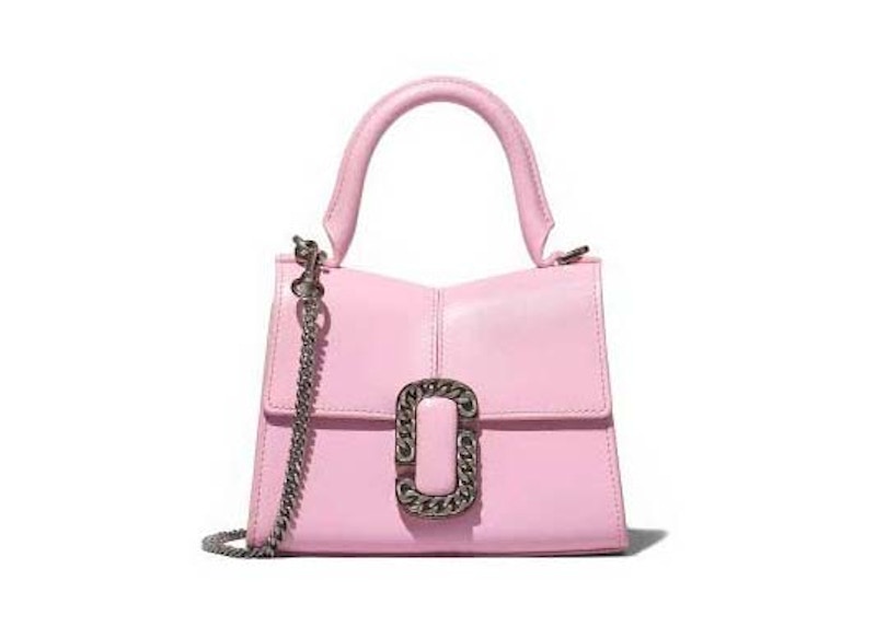 Pre-owned Marc Jacobs Women's The St. Marc Mini Top Handle In Bubblegum In Pink