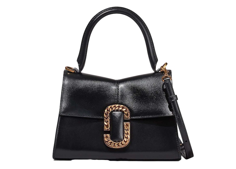 Pre-owned Marc Jacobs Women's  The St. Marc Small Top Handle In Black