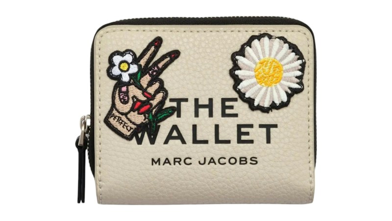 Marc Jacobs Women's The Mini Compact Wallet Cloud White