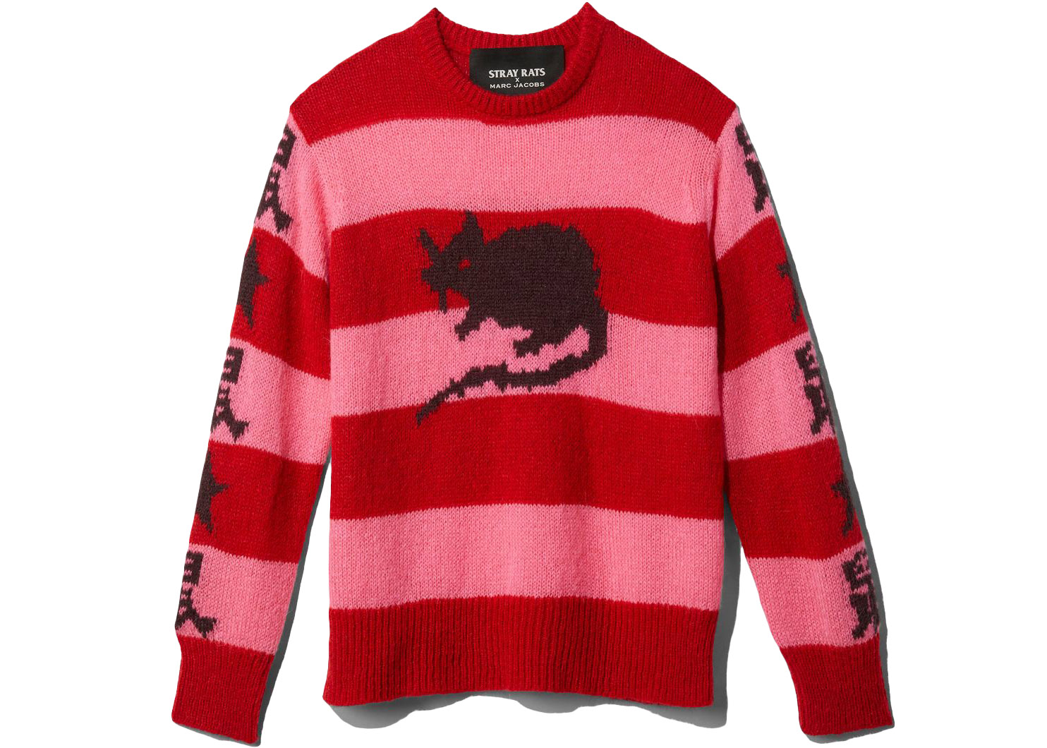 Marc Jacobs x Stray Rats The Grunge Sweater Red Multi - SS20 - JP