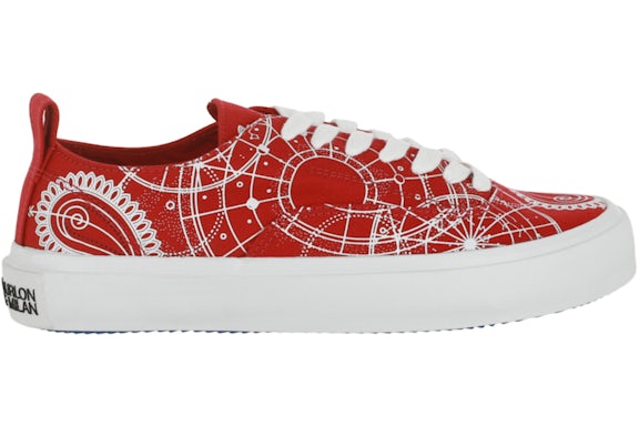 Marcelo Burlon Bandana Viento Low Red White