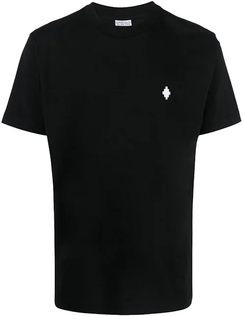 Marcelo Burlon Logo Embroidered T-Shirt Black/White - SS22 Homme - FR