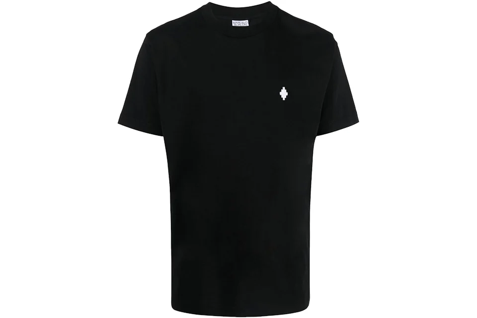 Marcelo Burlon Logo Embroidered T-Shirt Black/White - SS22 Homme - FR