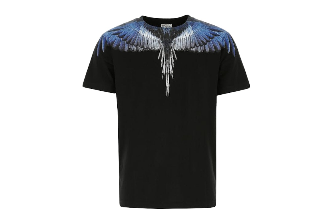 Pre-owned Marcelo Burlon County Of Milan Marcelo Burlon Wing T-shirt Black Blue