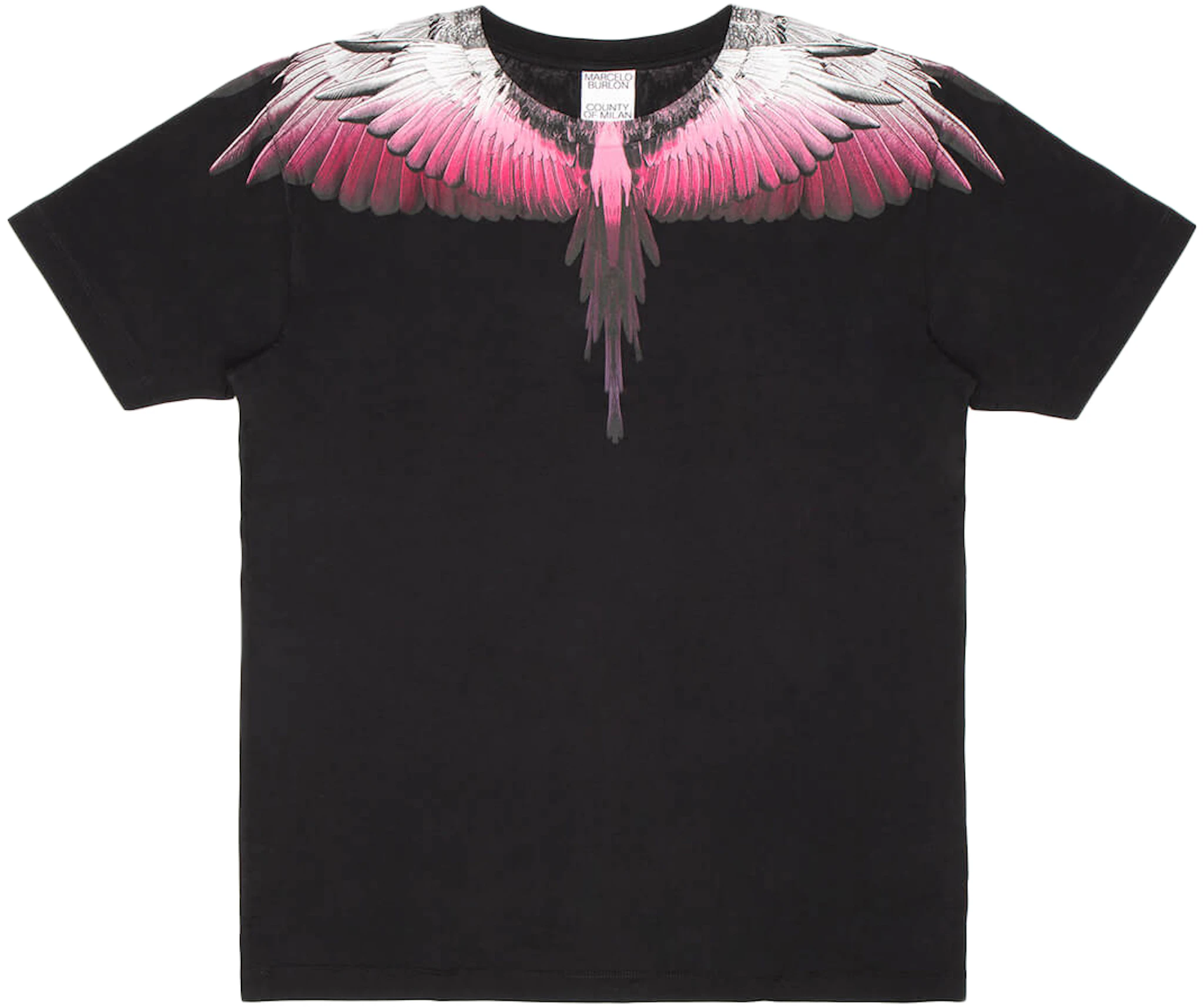 Aap Transformator Aanpassen Marcelo Burlon Wing T-Shirt Black Pink - FW21 - US