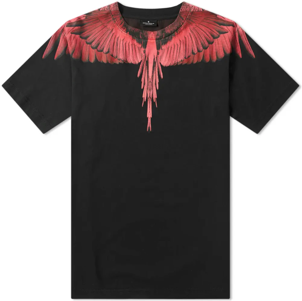 Marcelo Burlon Wing T-Shirt Black Red Men's - US
