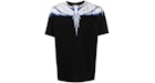 Marcelo Burlon Wings Print T-Shirt Black/White/Blue