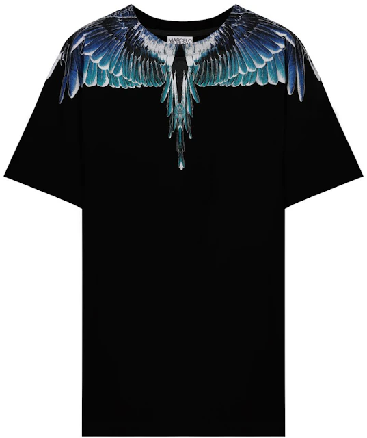 Burlon Wings T-shirt Black/Blue - SS21