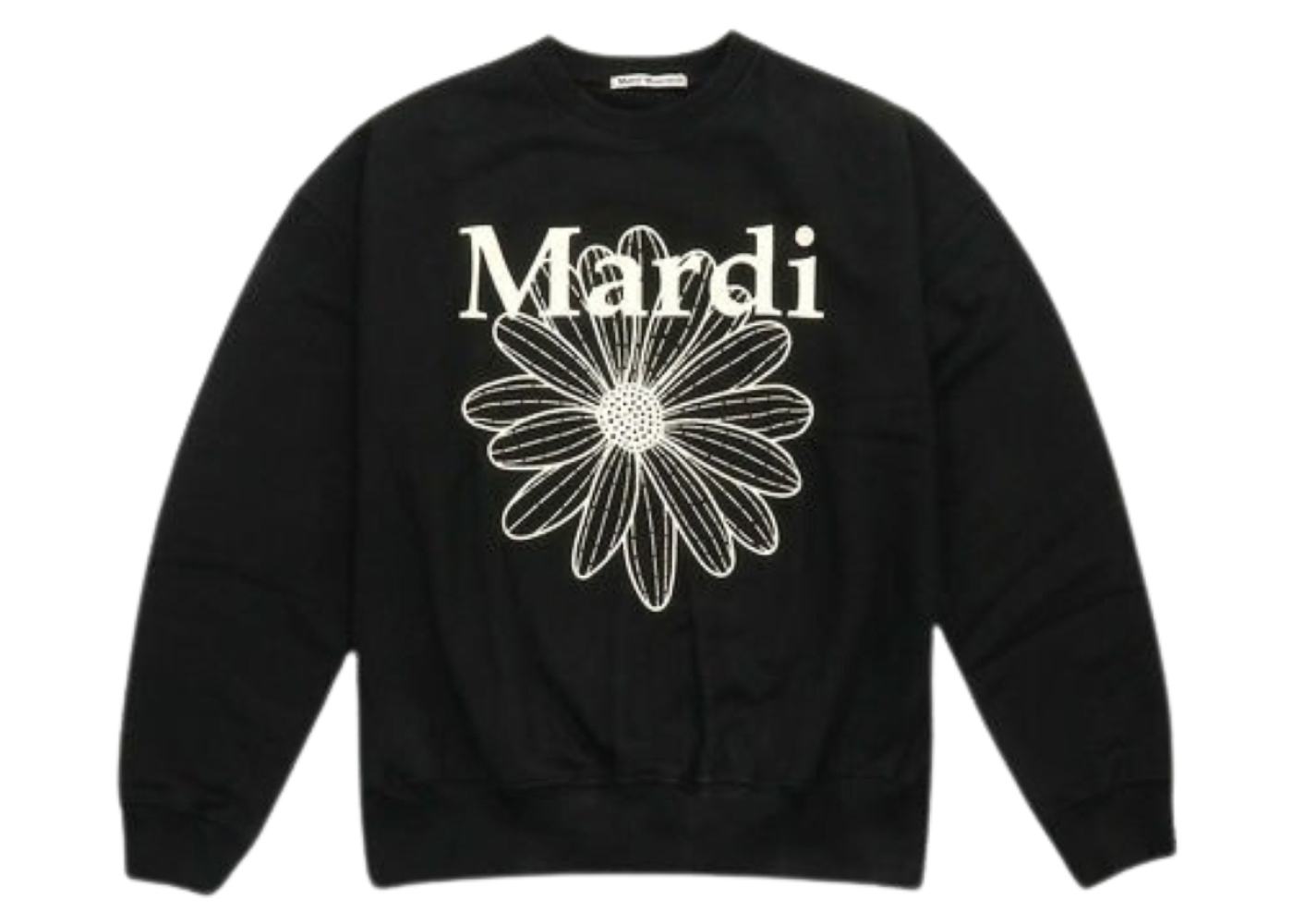 Mardi Mercredi Flower Sweatshirt Black/Cream - FW23 - US