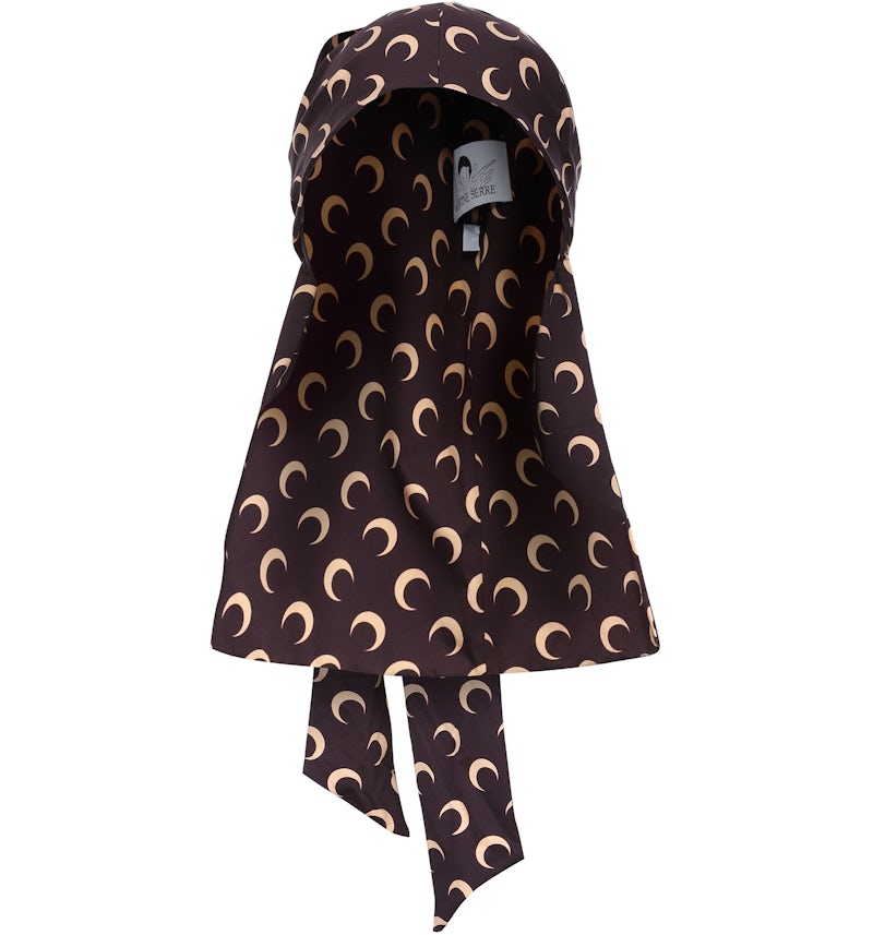 Marine Serre x AWGE All Over Moon Print Durag Brown Men's FW20 US