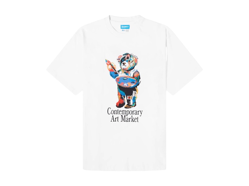 ★MARKET★ M ART BEAR TSHIRT WHITE ART MARKET BEAR TSHIRT WH Market Art Bear T-Shirt White Uomo - FW24 - IT