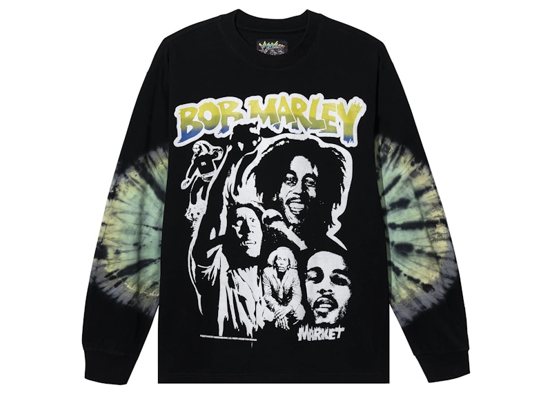 Market Bob Marley Punk Longsleeved T-Shirt Black Men's - SS23 - US