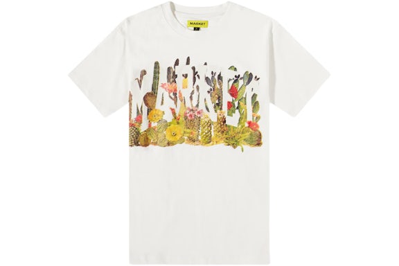 Market Cactus Arc T-Shirt Cream