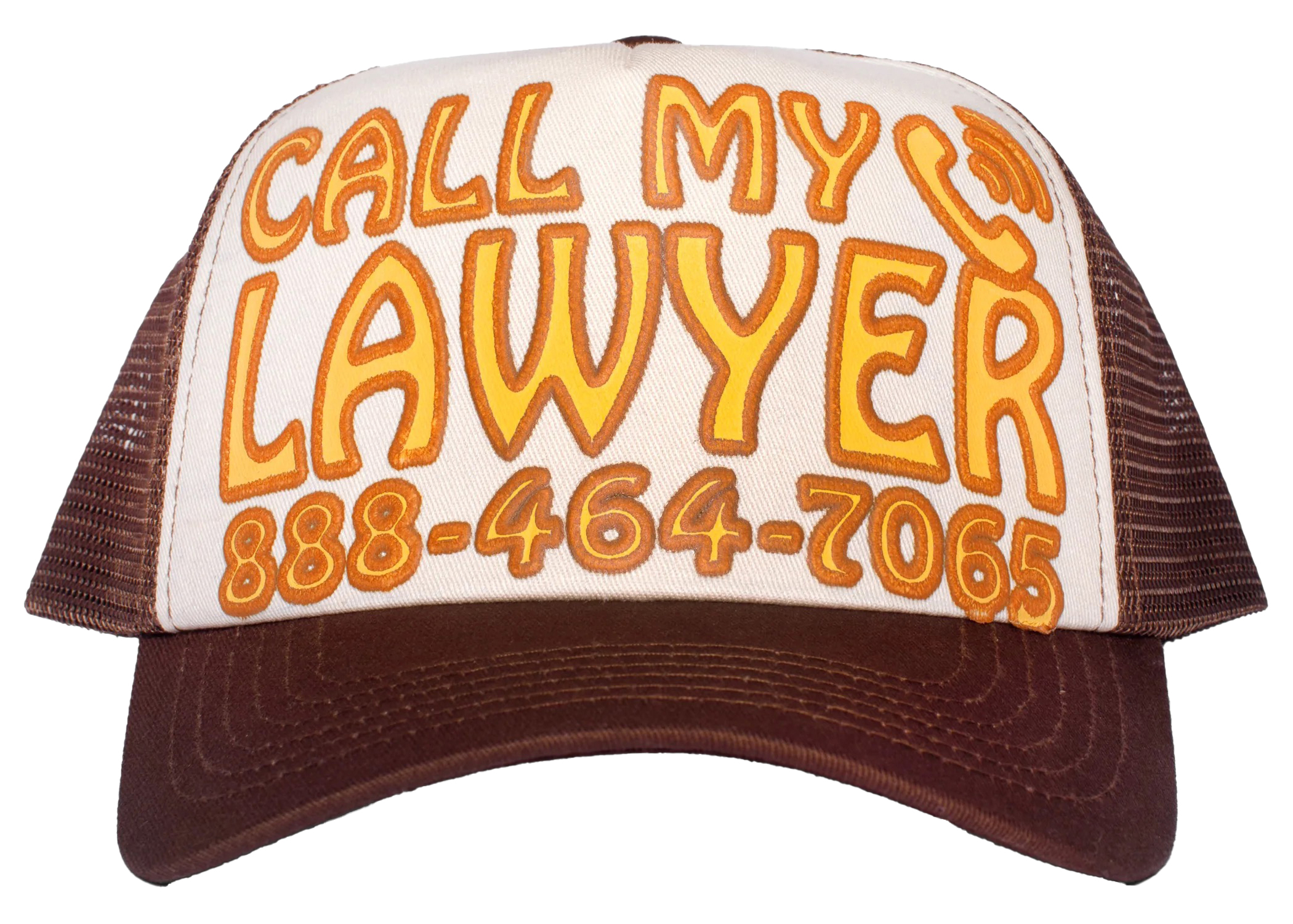 Market Call My Lawyer Trucker Hat Brown/Tan - FW22 - US