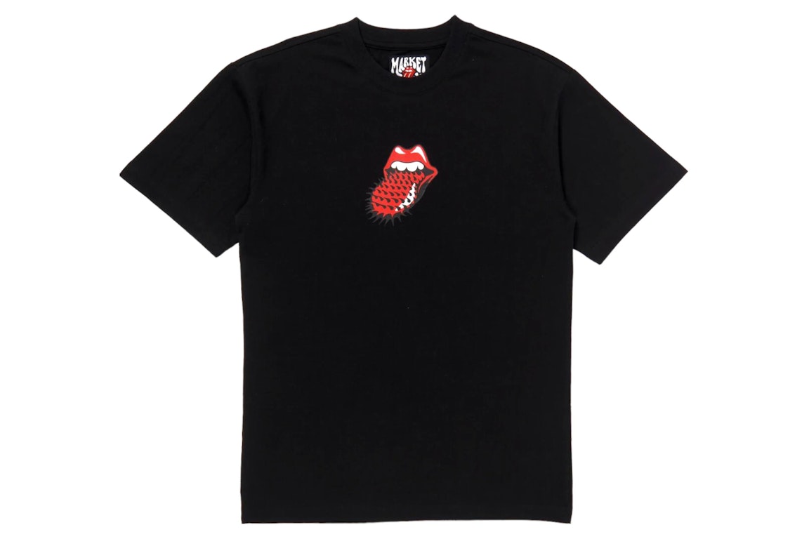 Pre-owned Market Mkt Rolling Stones Never Satisfied T-shirt Black