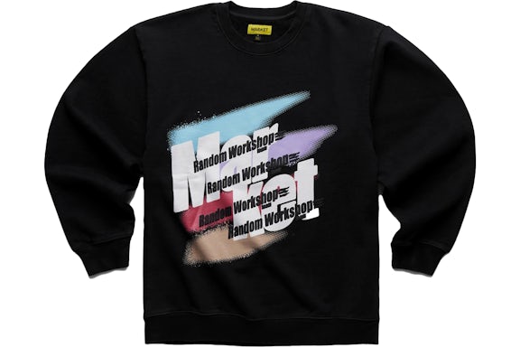 Market Random Workshop Splatter Crewneck Sweatshirt Charcoal
