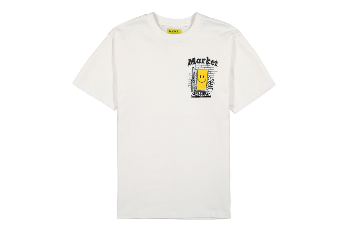 Pre-owned Market Smiley Homegoods T-shirt White