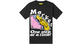 Market Smiley One Step At A Time T-Shirt Black/Multi