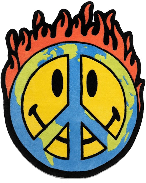 Market Smiley Peace Be Worry Rug Multicolor - FW22 - GB