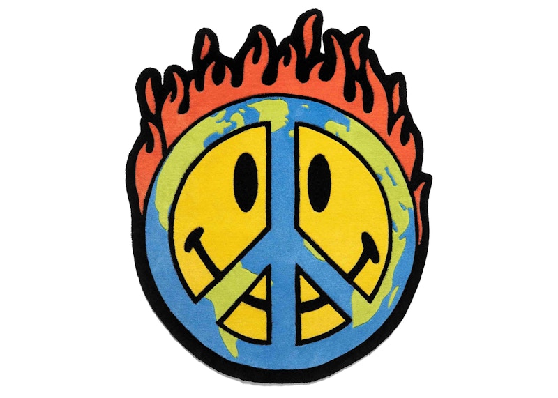 Market Smiley Peace Be Worry Rug
