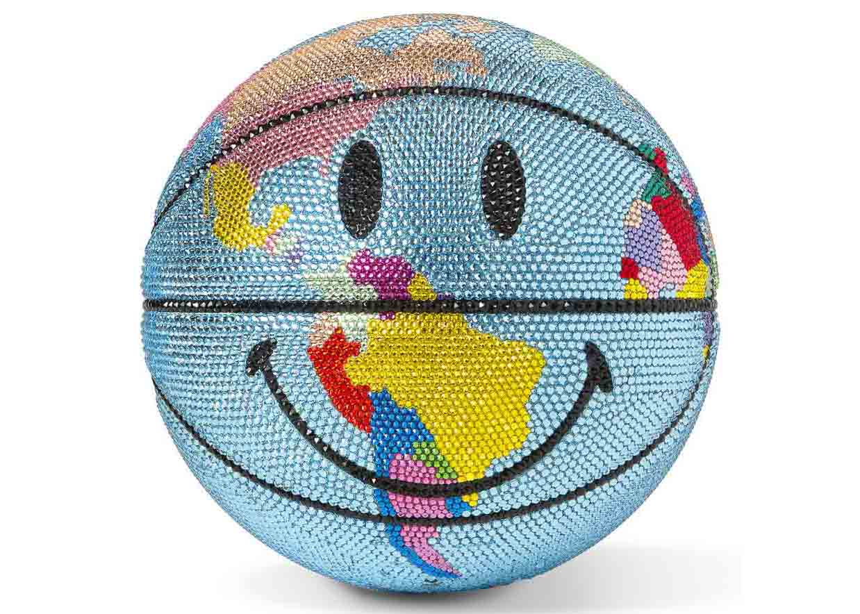Market Swarovski Crystal Smiley Globe Basketball - US