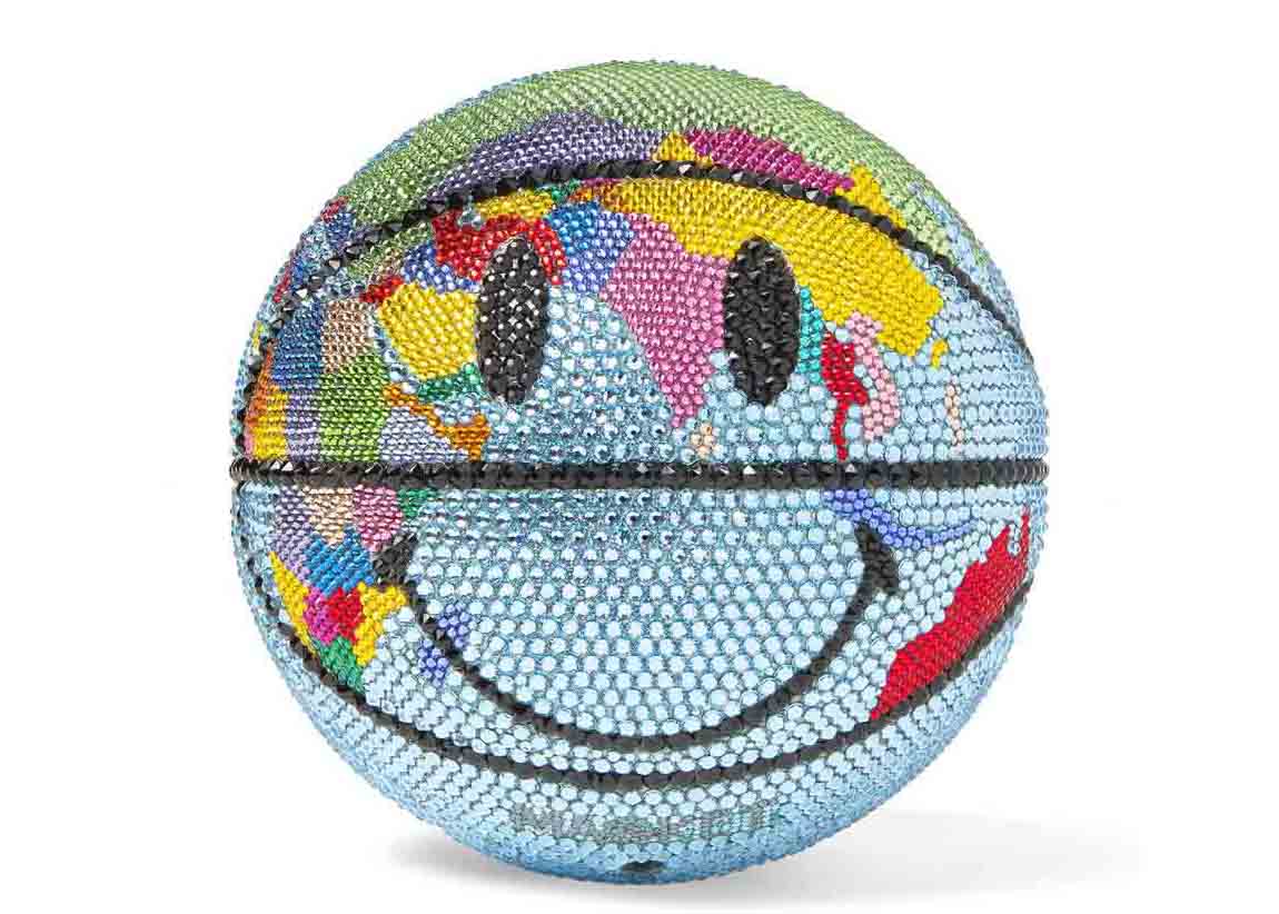 Market Swarovski Crystal Smiley Globe Mini Basketball - US