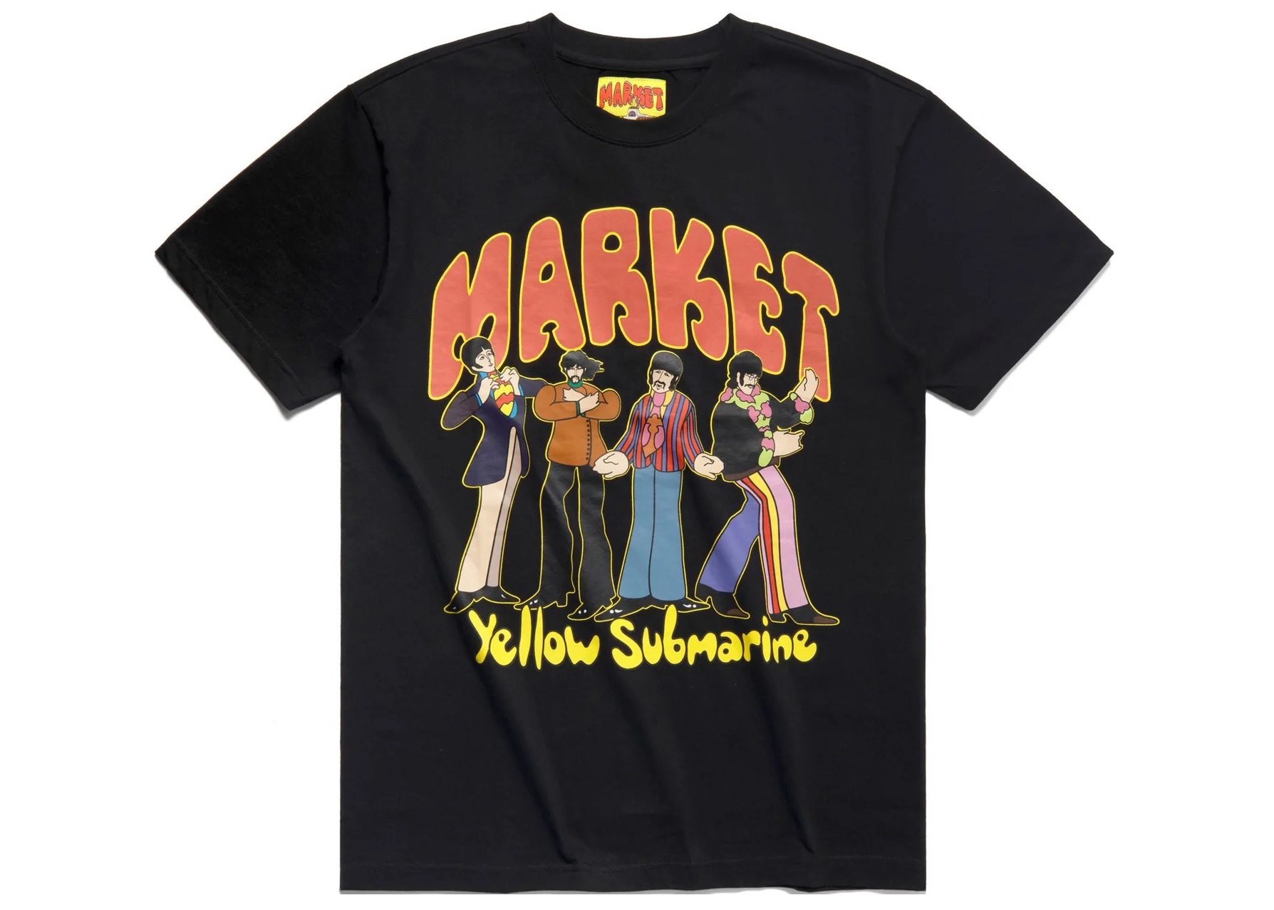 Market x Beatles Yellow Submarine Pose T-Shirt Black Men's - FW22 - US