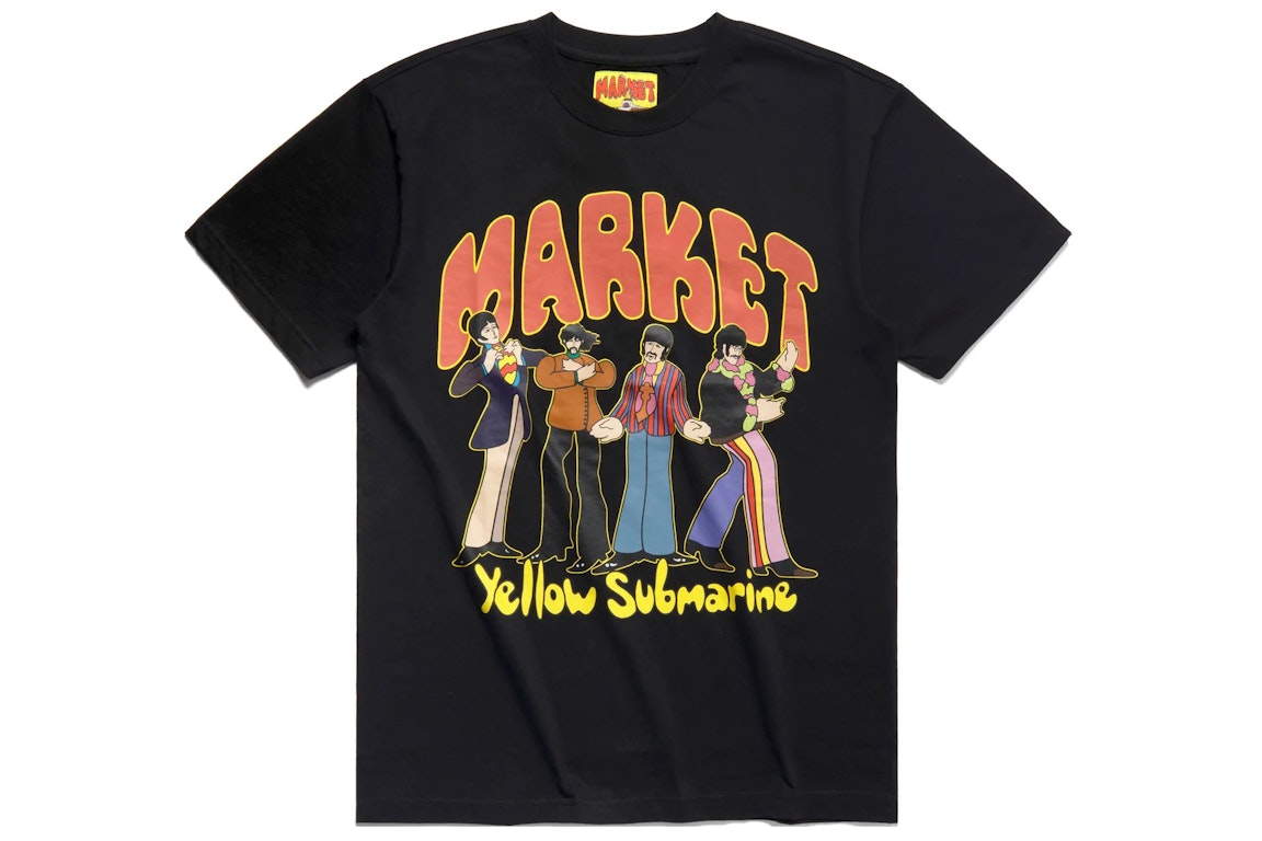 Pre-owned Market X Beatles Yellow Submarine Pose T-shirt Black