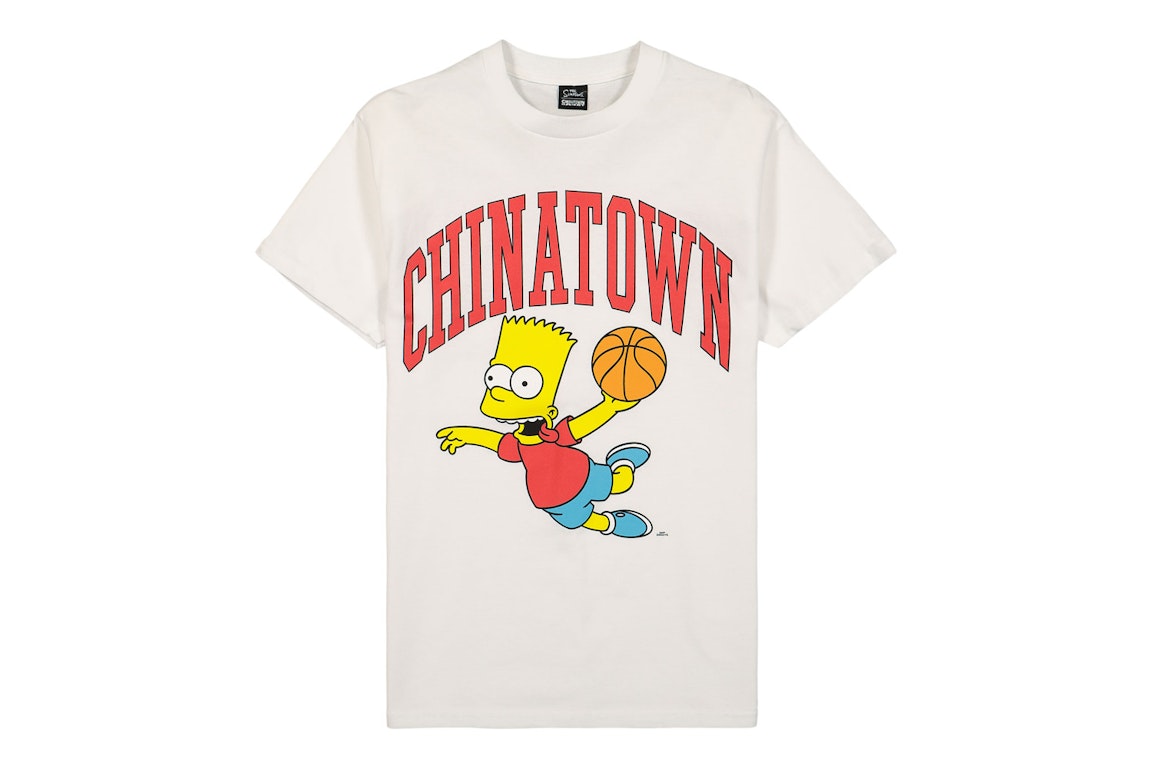 Pre-owned Market X The Simpsons Air Bart Arc T-shirt White
