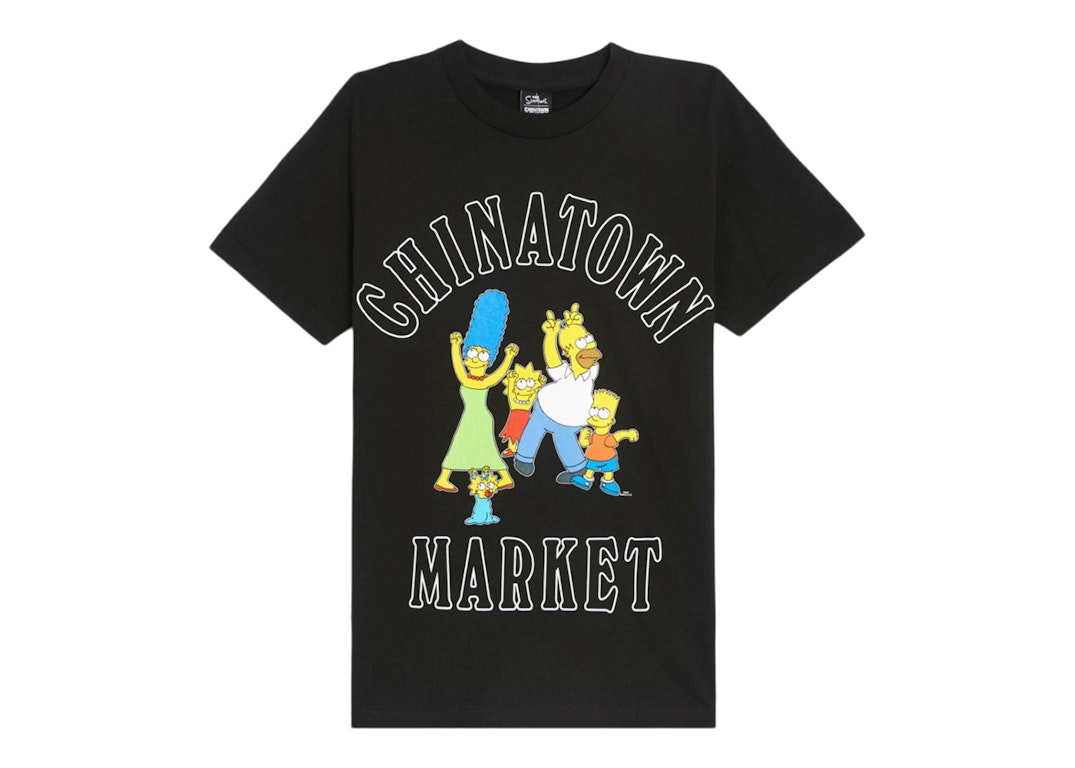 Pre-owned Market X The Simpsons Family Og T-shirt Black