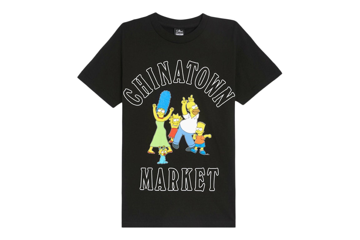 Pre-owned Market X The Simpsons Family Og T-shirt Black