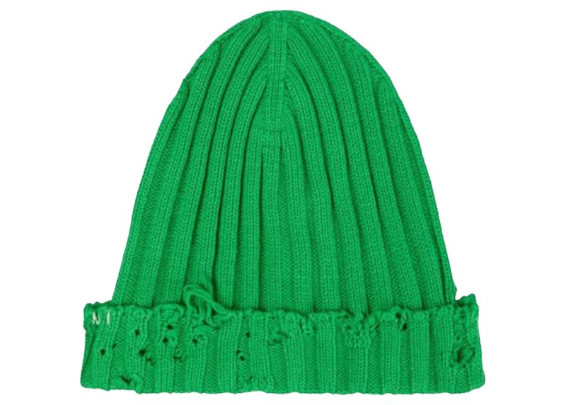 Marni Cotton Knit Beanie Emerald - SS22 - US