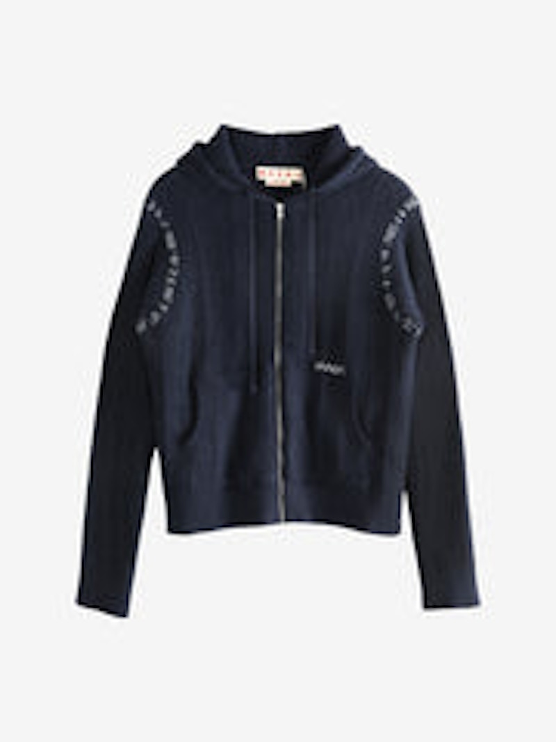Marni Hooded Cardigan Ultra Marine Men's - FW25 - US