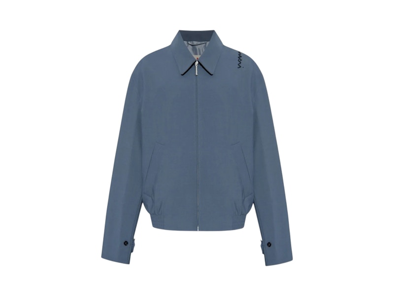 Pre-owned Marni Men's  Light Wool Collar Jacket In Dark Ash In Gray