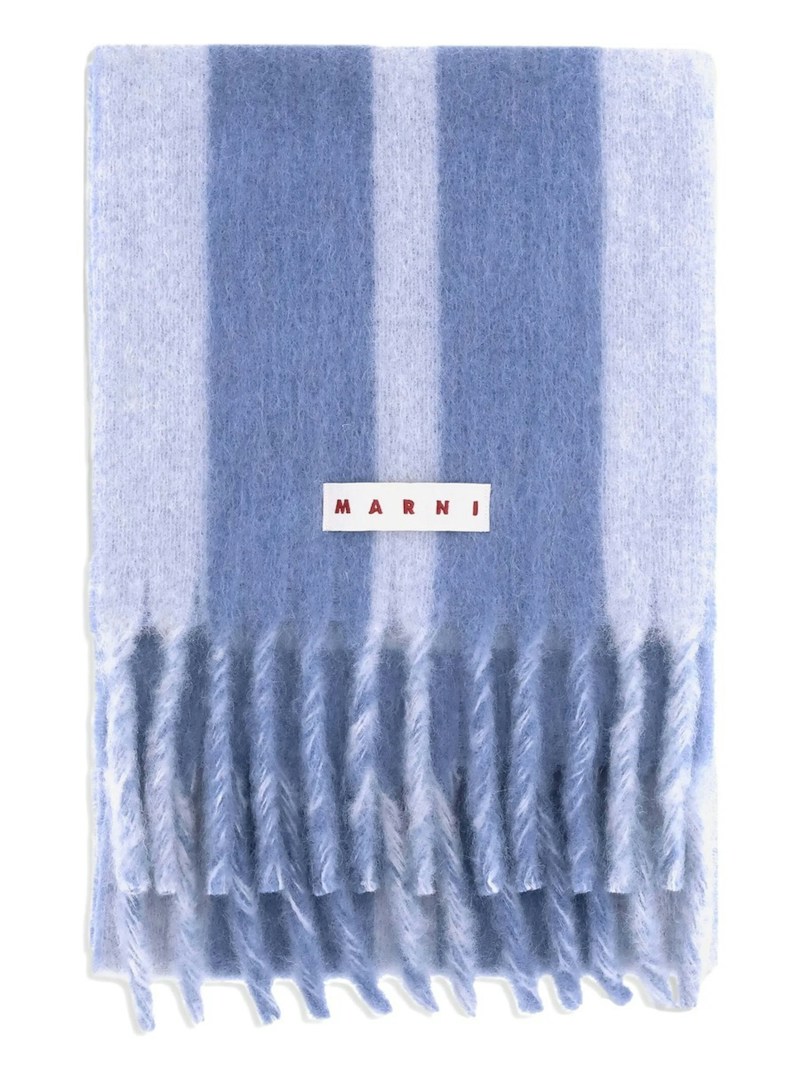 Marni Maxi Logo Scarf Glass
