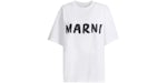 Marni Oversized Logo T-Shirts White