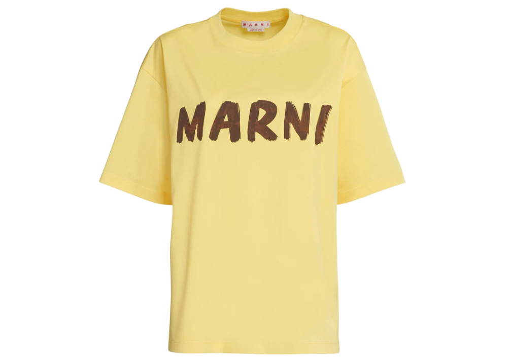 MARNI マルニ logo jacquard oversized T-shirt ロゴジャガードオーバーサイズTシャツ