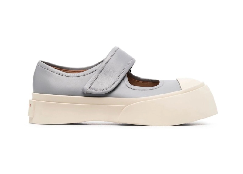 Pre-owned Marni Pablo Mary Jane (women's) Sneakers In Neutral Grey