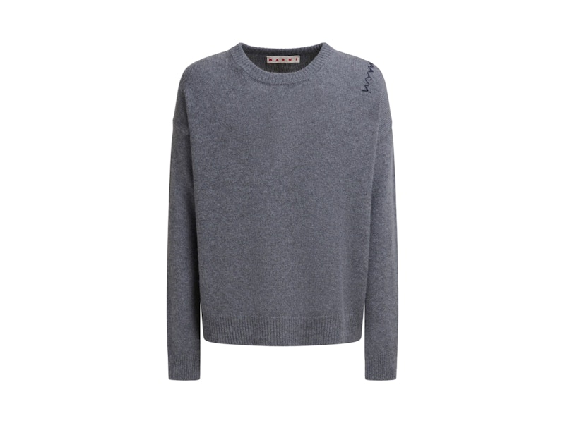 Marni Rundhalspullover Neutral Grau