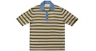Marni Striped Wool Polo Shirt Grass