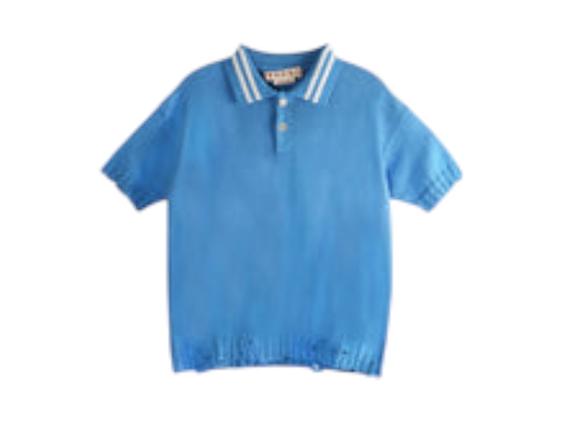 Marni Symbol Polo Shirt Azure