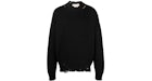 Marni Twisted Crewneck Sweater Black