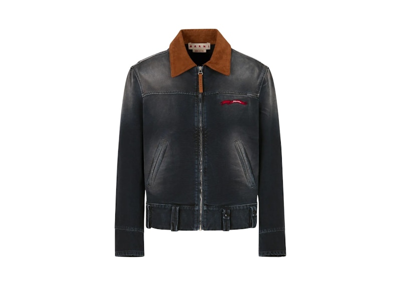 Chaqueta desgastada Marni Washed negra