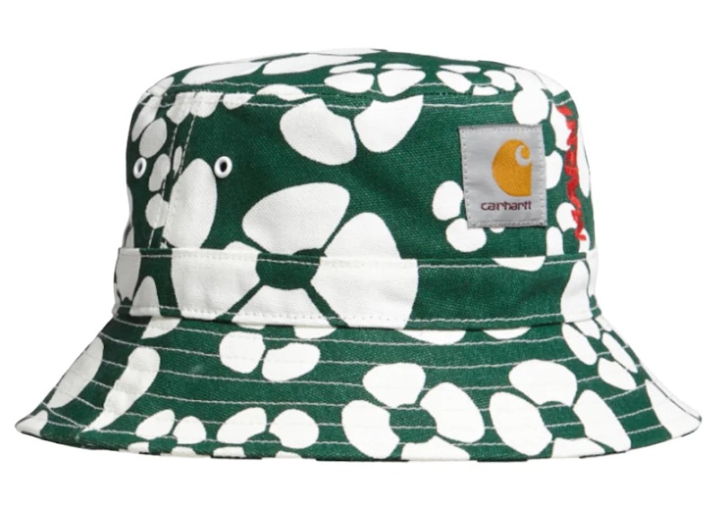 MARNI × CARHARTT WIP BUCKET HAT GREEN | hartwellspremium.com