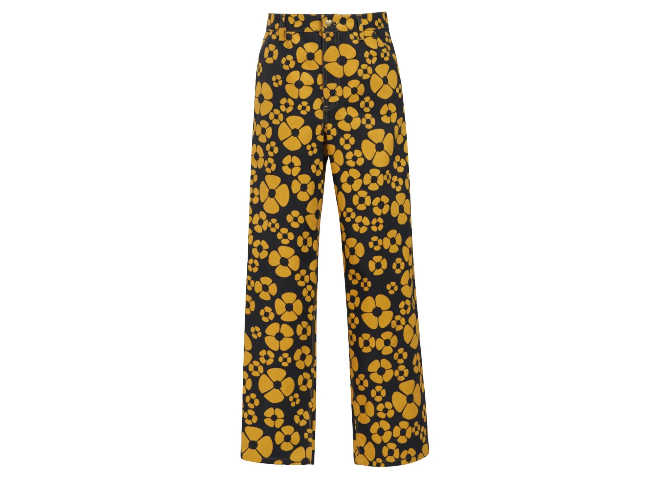 Marni x Carhartt WIP Canvas Pants Sun Yellow Men's - SS23 - US