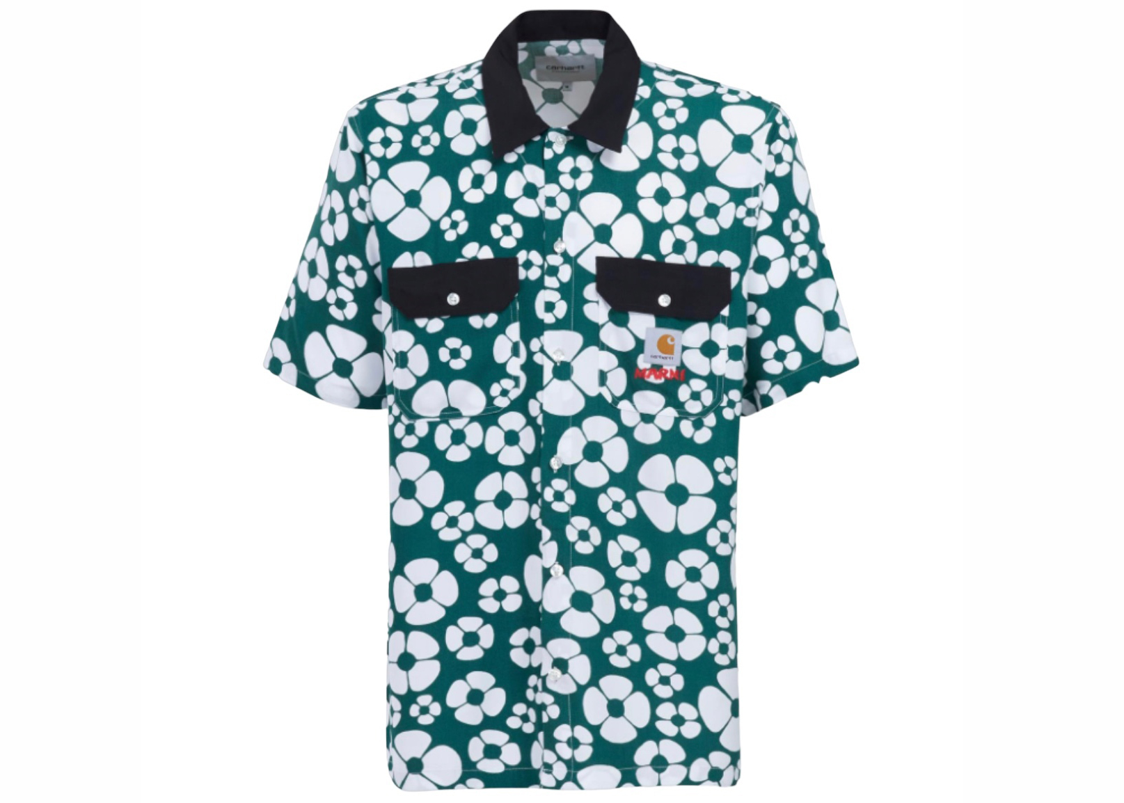 Marni x Carhartt WIP S/S Poplin Shirt Green/White Men's - SS23 - US