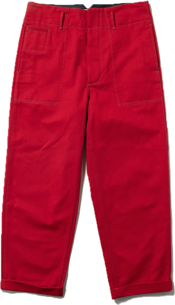 Marni x Union Cotton Drill Pants Red Men's - SS19 - US