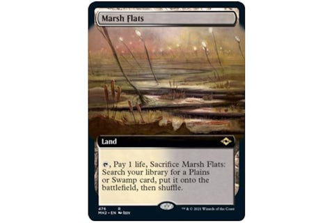 Marsh Flats (Extended Art) Modern Horizons 2 Rare #476 (Ungraded) - US Marsh Flats (Extended Art) Modern Horizons 2 Rare #476 (Ungraded) - US