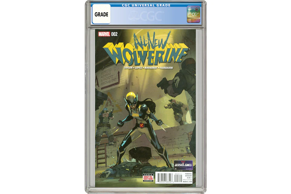 Marvel All New Wolverine (2016) #2A Comic Book CGC Graded