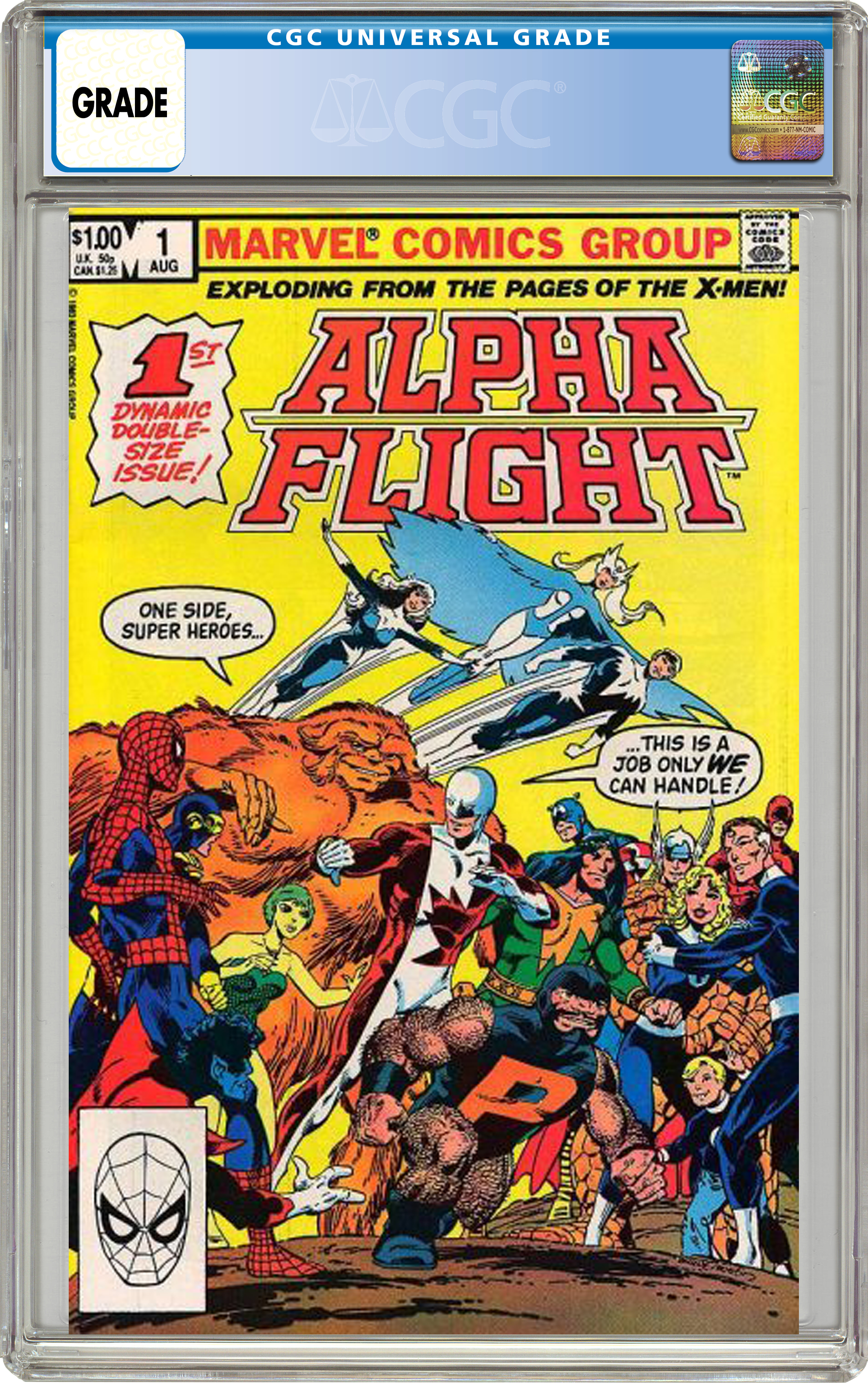 Marvel Alpha Flight (1983 1st Series) #33 Comic Book CGC Graded